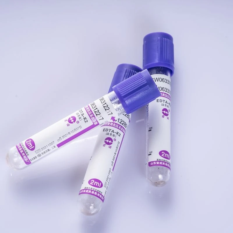Disposable EDTA K2/K3 Vacuum Blood Collection Tube factory