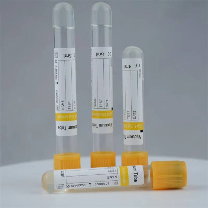 Gel Clot Activator Vacuum Tube Disposable Blood Collection Tube